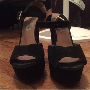 Steve Madden platform heels with no slip grip